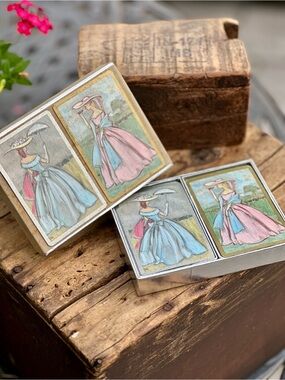 Vintage Congress Southern Belle Playing Cards 2 Complete Decks with Box